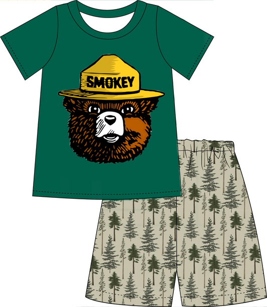 Baby Boys Bear Shirt Shorts Summer Clothes Sets preorder (moq 5)