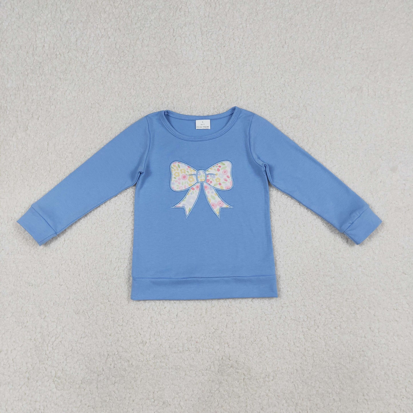 Sibling Baby Girls Embroidery Floral Bows Top Ruffle Pant Clothes Sets