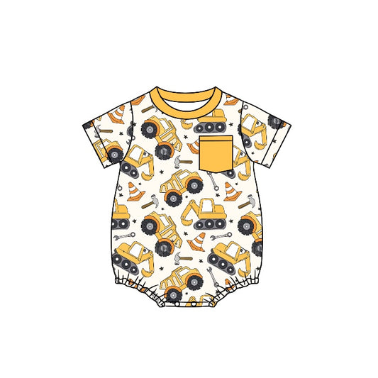 Baby Infant Boys Pocket Constructions Summer Rompers preorder(moq 5)