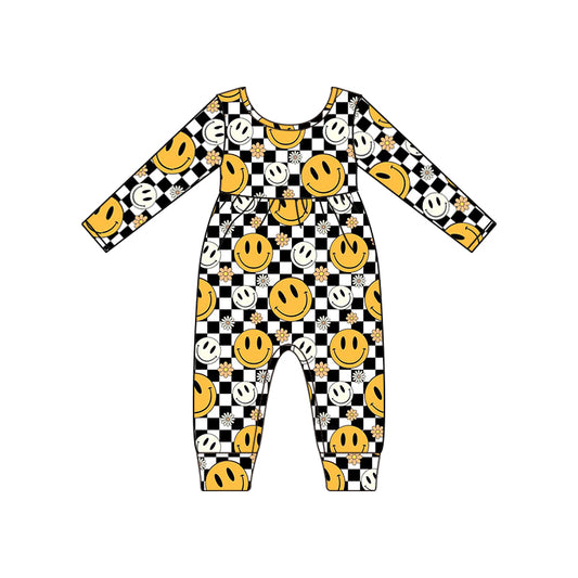 Baby Infant Girls Smile Sunflower Long Sleeve Rompers preorder(moq 5)