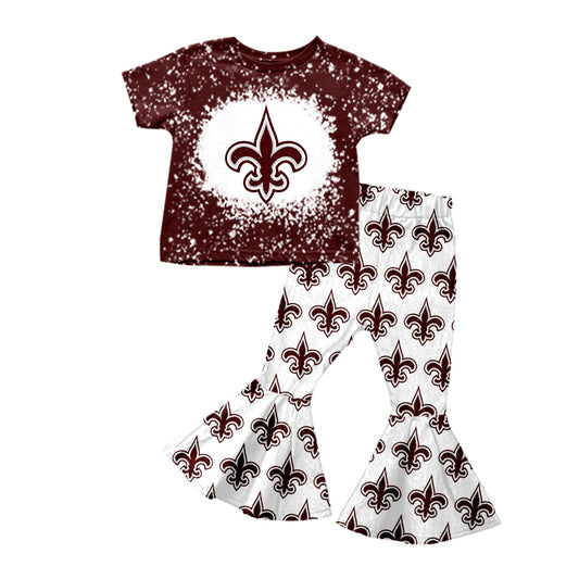 Baby Girls Odenville Team Tee Shirt Top Pants Clothes Sets Preorder(moq 5)