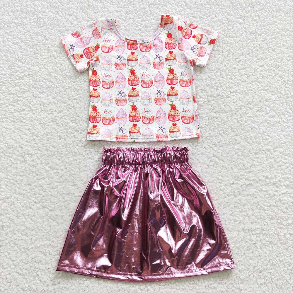 Baby Girls Cupcake Skirt Clothes Sets