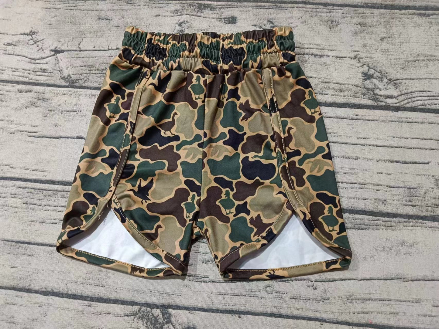 Baby Girls Hunting Southern Camo Ducks Shorts Bottoms Preorder(moq 5)