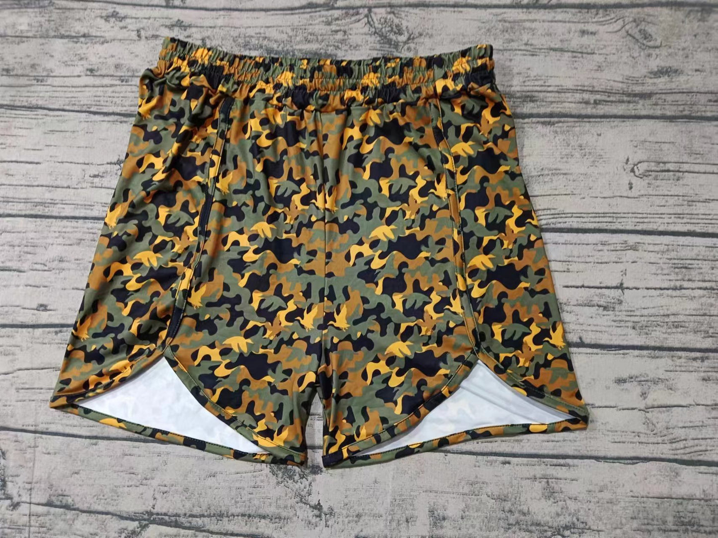 Adult Women Southern Hunting Camo Golden Ducks Shorts Bottoms Preorder(moq 5)