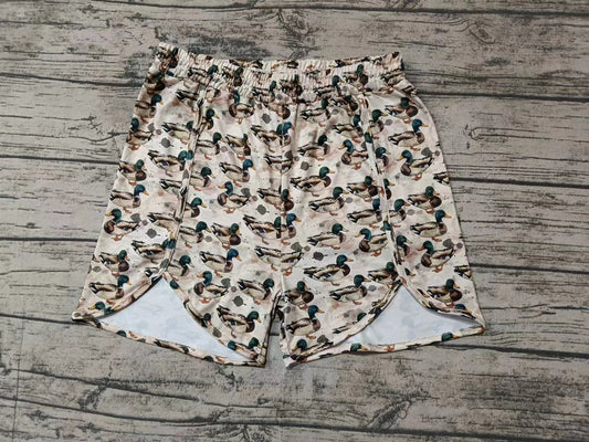 Adult Women Southern Hunting Mallard Ducks Shorts Bottoms Preorder(moq 5)