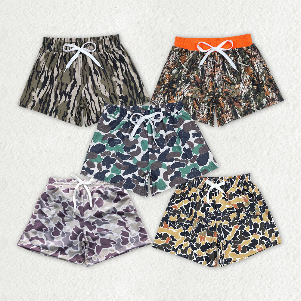 Baby Boys Camo Print Summer Trunks Swimsuits Swimwears