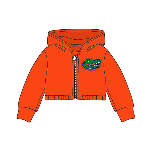 Baby Girls Team Alligator Hooded Top Cardigans Jackets preorder(moq 5)