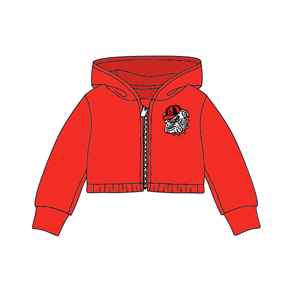 Baby Girls Team Red Dog Hooded Top Cardigans Jackets preorder(moq 5)