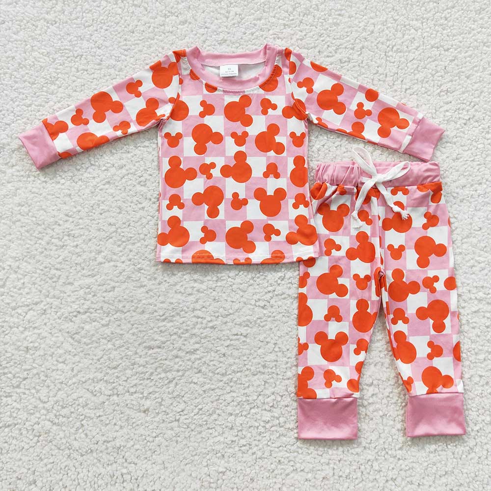 Baby Pink Animal Pajamas Pants Clothes Sets