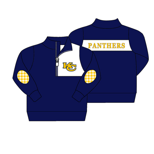 Team Baby Boys Long Sleeve KC Navy Zip Pullover Shirt Tops preorder(moq 5)