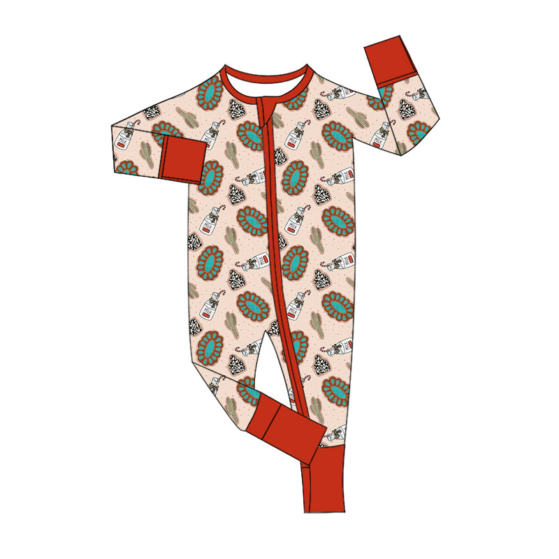 Baby Infant Girls Christmas Turquoise Zip Rompers preorder(moq 5)