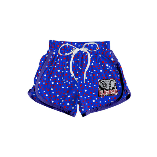 Preorder moq 5 Baby Girls Stars Alabama Elephants Team Shorts Bottom