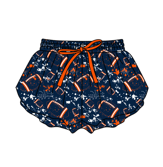 Preorder (moq 5)Baby Girls Tie-dye Footballs Print Team Butterfly Shorts Bottom