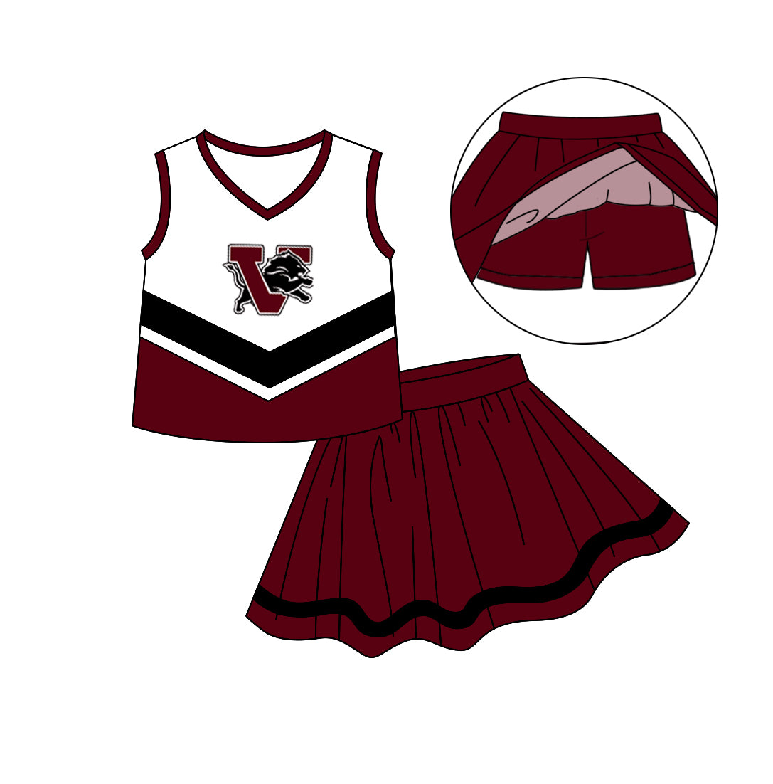 Baby Girls Vernon Cheerleader Skirts Team Clothing Sets preorder(moq 5)