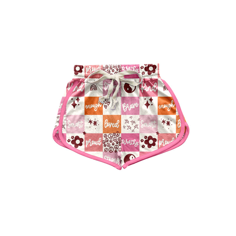 Baby Girls Smart Rainbow Sports Shorts Bottoms Preorder(moq 5)