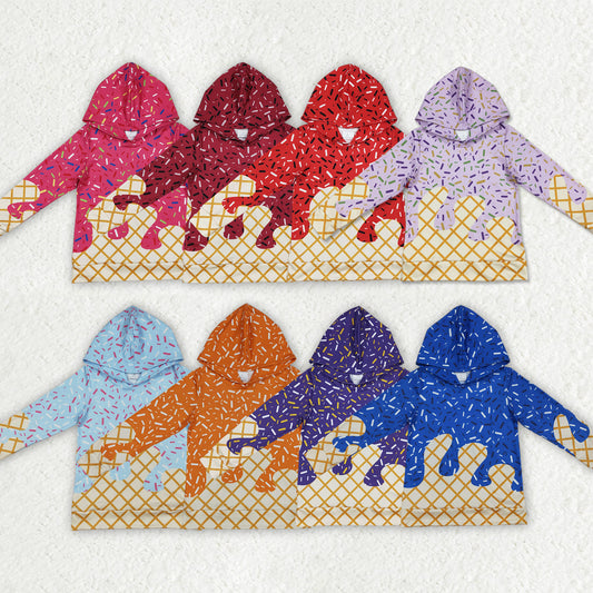 Sibling Baby Kids Long Sleeves Team Sprinkles Drips Hoodies Tops