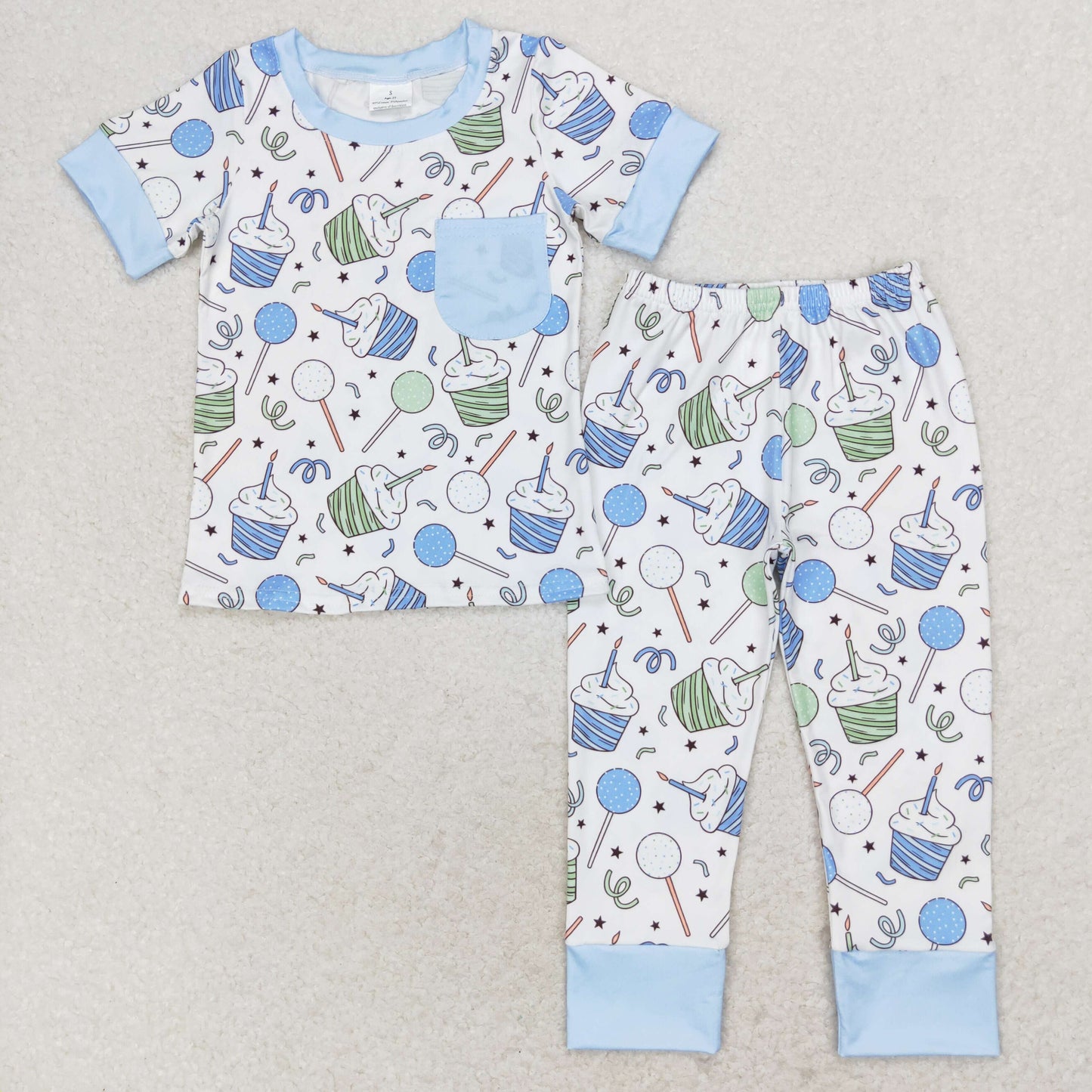 Baby Girls Birthday Sibling Brother Tops Pants Pajamas Clothes Sets