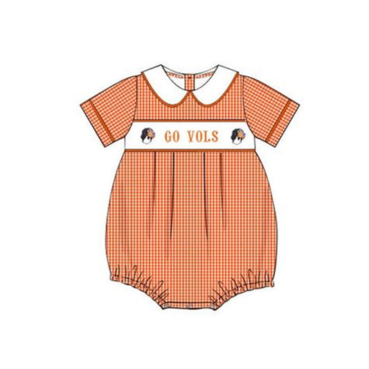 Baby Boys Go Vols Short Sleeve Team Rompers preorder(moq 5)