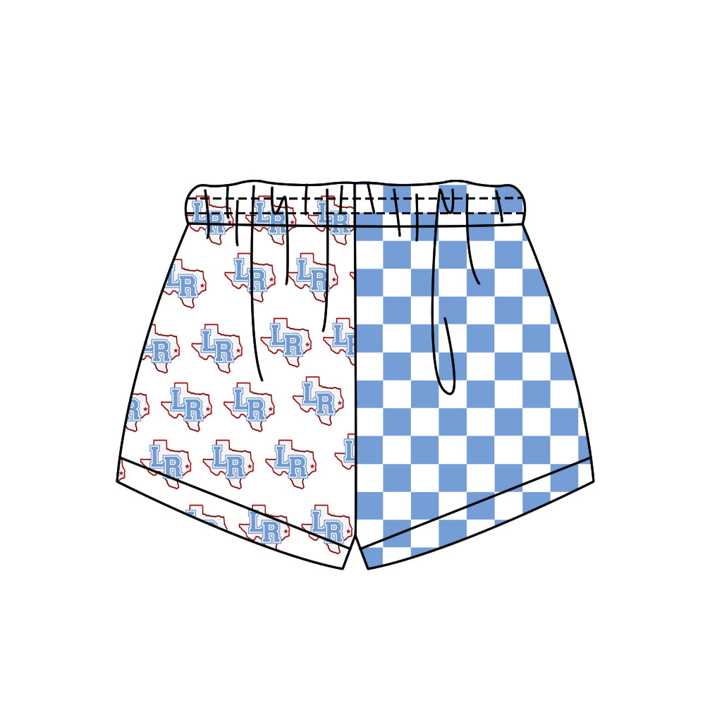 Preorder (moq 5)Baby Boys Girls Team Checked Shorts Bottom
