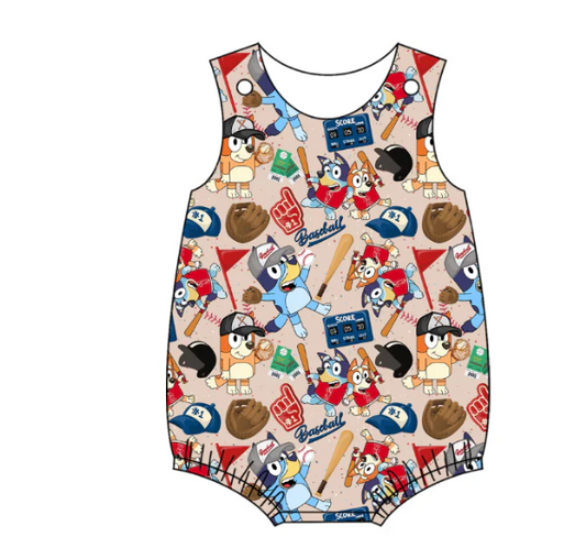 Baby Infant Boys Dog Baseball Rompers preorder split order May 16th