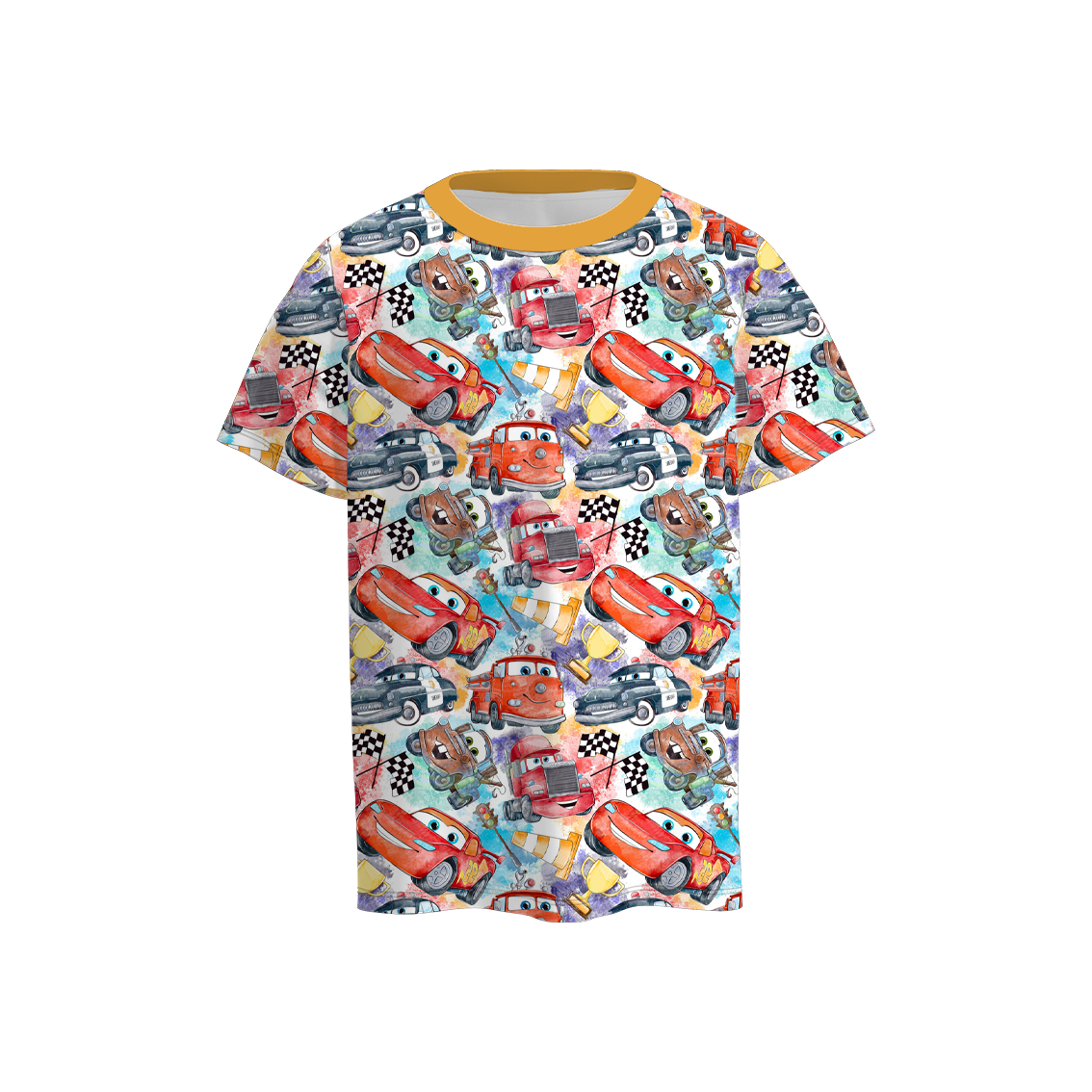 Baby Boys Cars Cartoon Colorful Racing Tee Shirts Tops Preorder(moq 5)