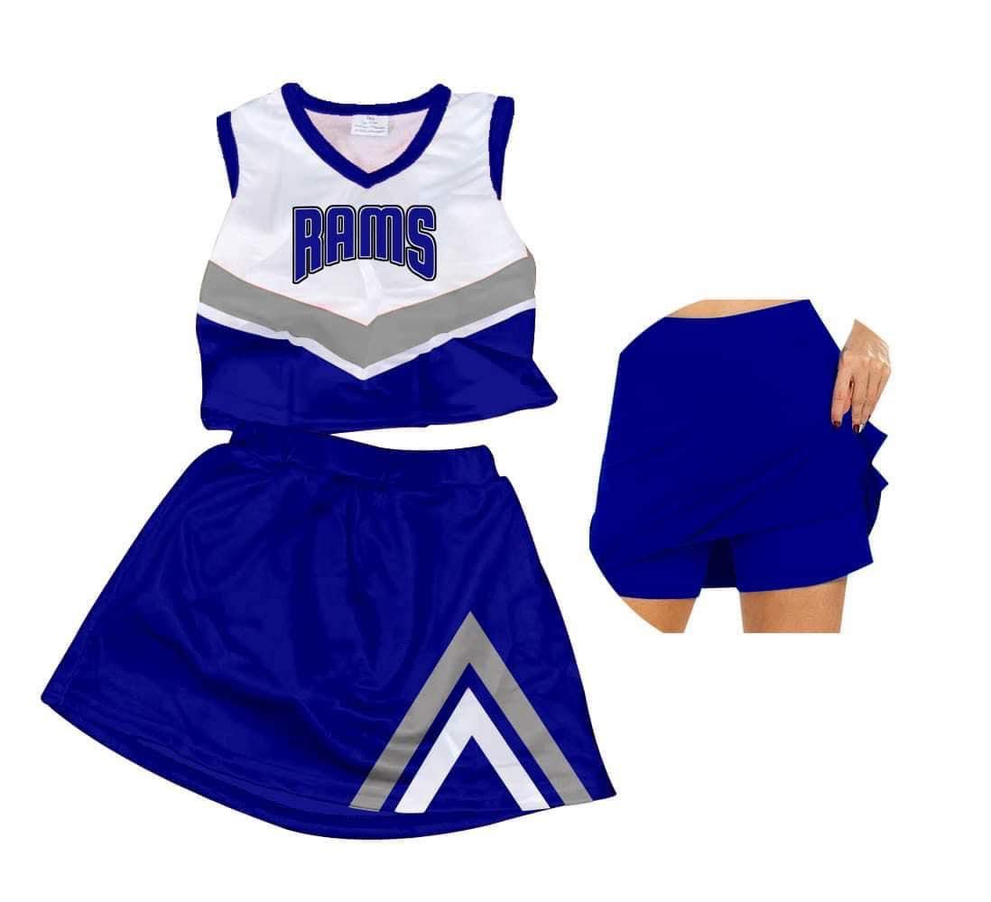 Baby Girls Cheerleader Skirts Team 1 Clothing Sets preorder(moq 5)