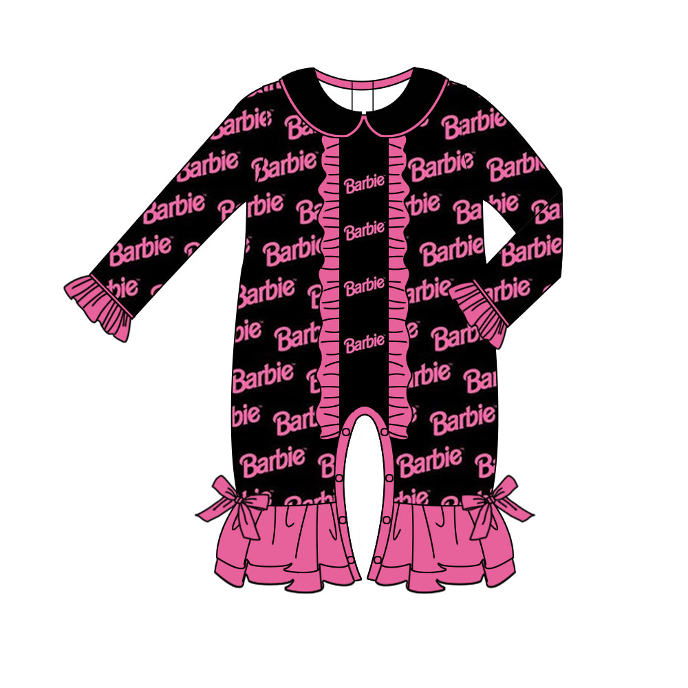 Baby Kids Infant Pink Doll Ruffle Rompers preorder(moq 5)