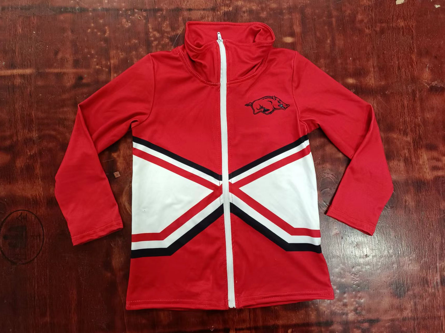 Baby Boys Team Red Long Sleeve Zip Jackets Preorder(moq 5)