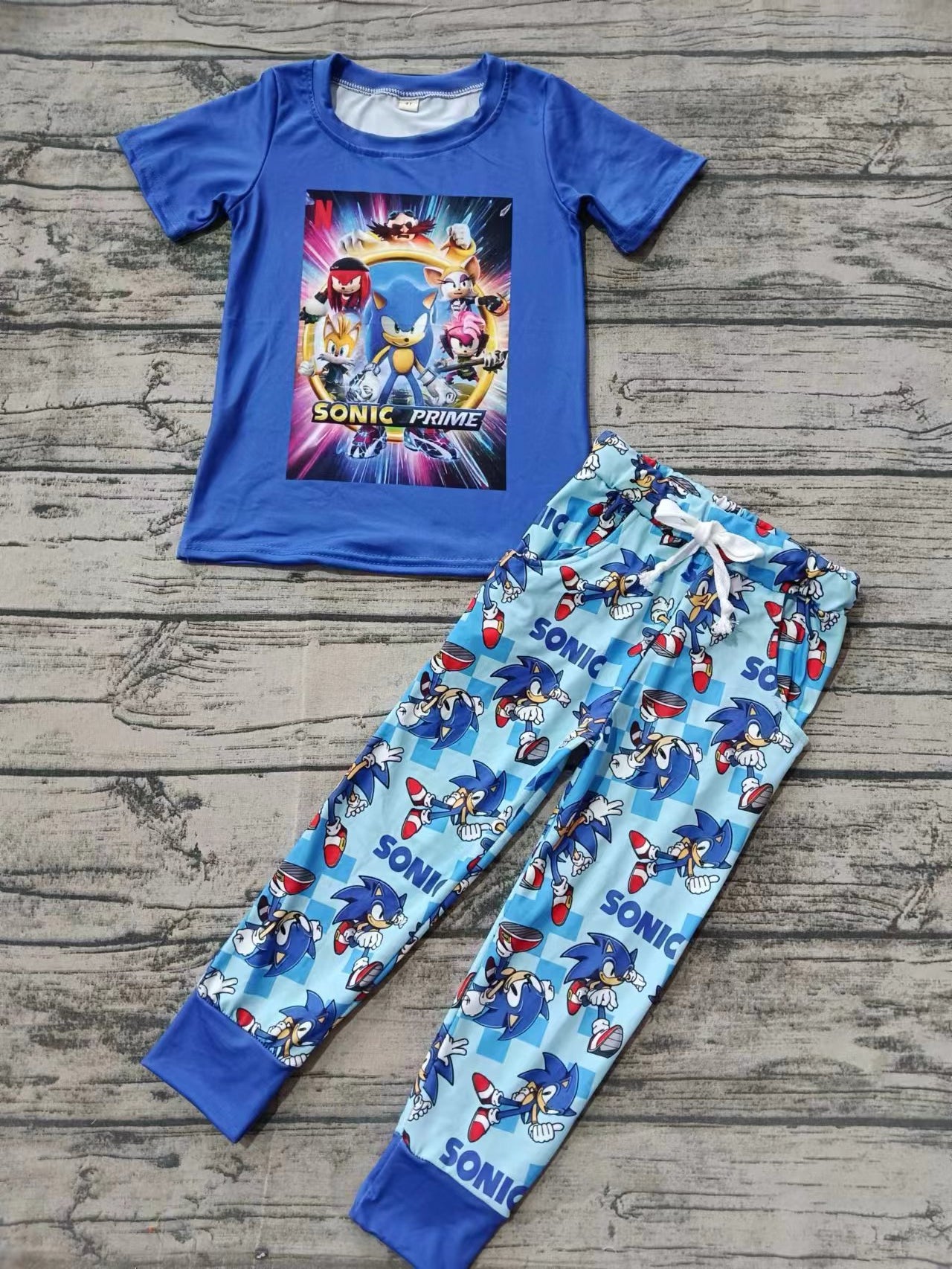 Baby Boys Cartoon Movie Shirt Pants Pajamas Clothes Sets Preorder(moq 5)