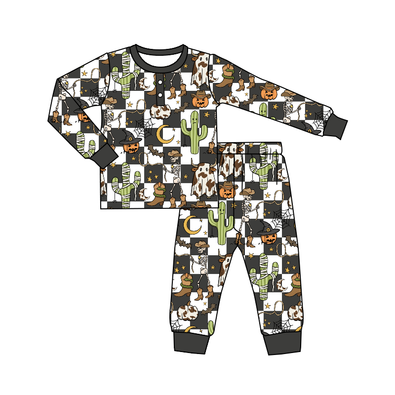 Baby Boys Cactus Western Shirt Pants Pajamas Clothes Sets preorder(moq 5)