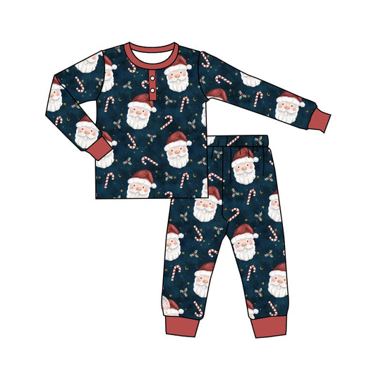 Baby Boys Santa Christmas Candy Pants Pajamas Clothes Sets preorder(moq 5)