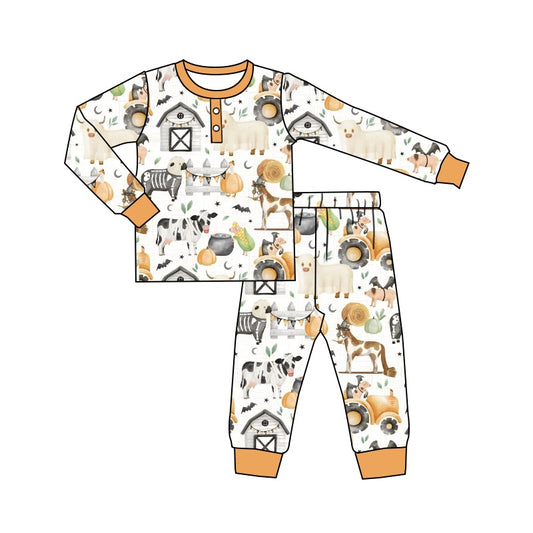 Baby Kids Farm Pants Pajamas Clothes Sets preorder(moq 5)