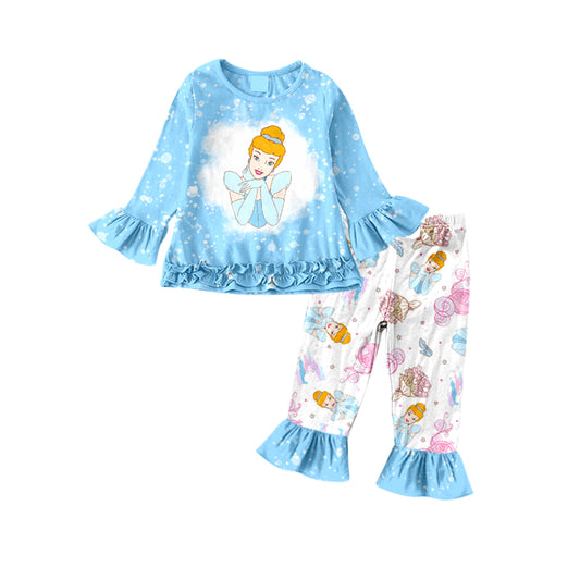 Baby Girls Princess Ruffle Pants Clothes Sets preorder(moq 5)