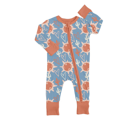 Baby Infant Heart Sun Long Sleeve Rompers preorder(moq 5)