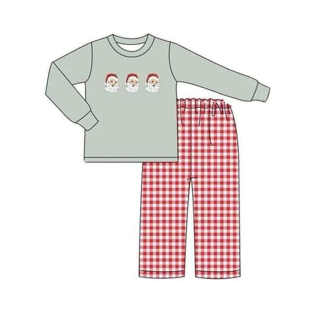 Baby Boys Christmas Santa Top Pants Clothes Sets preorder(moq 5)