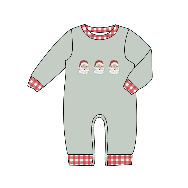 Baby Infant Christmas Santa Long Sleeve Rompers preorder(moq 5)