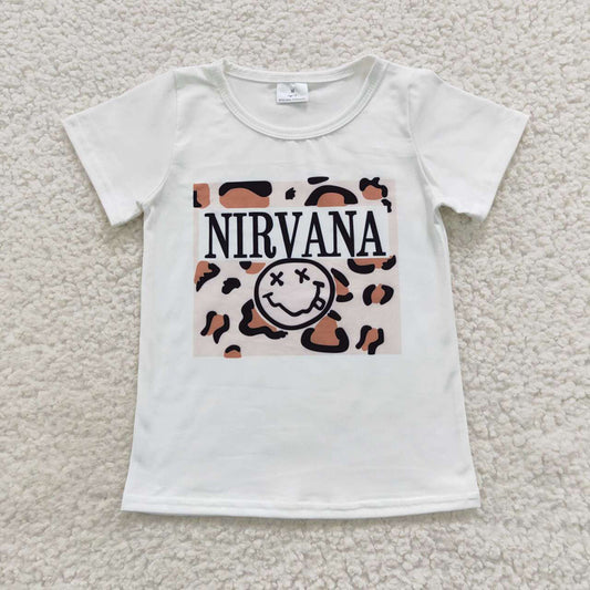 Baby Kids Leopard Words Tee Shirts Tops