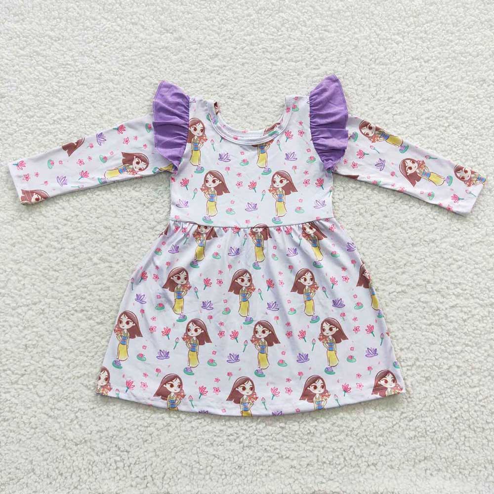 Baby Girls Lavender Princess Ruffle Dresses