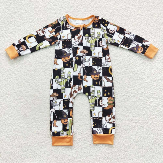 Baby Kids Halloween Western Cactus Rompers