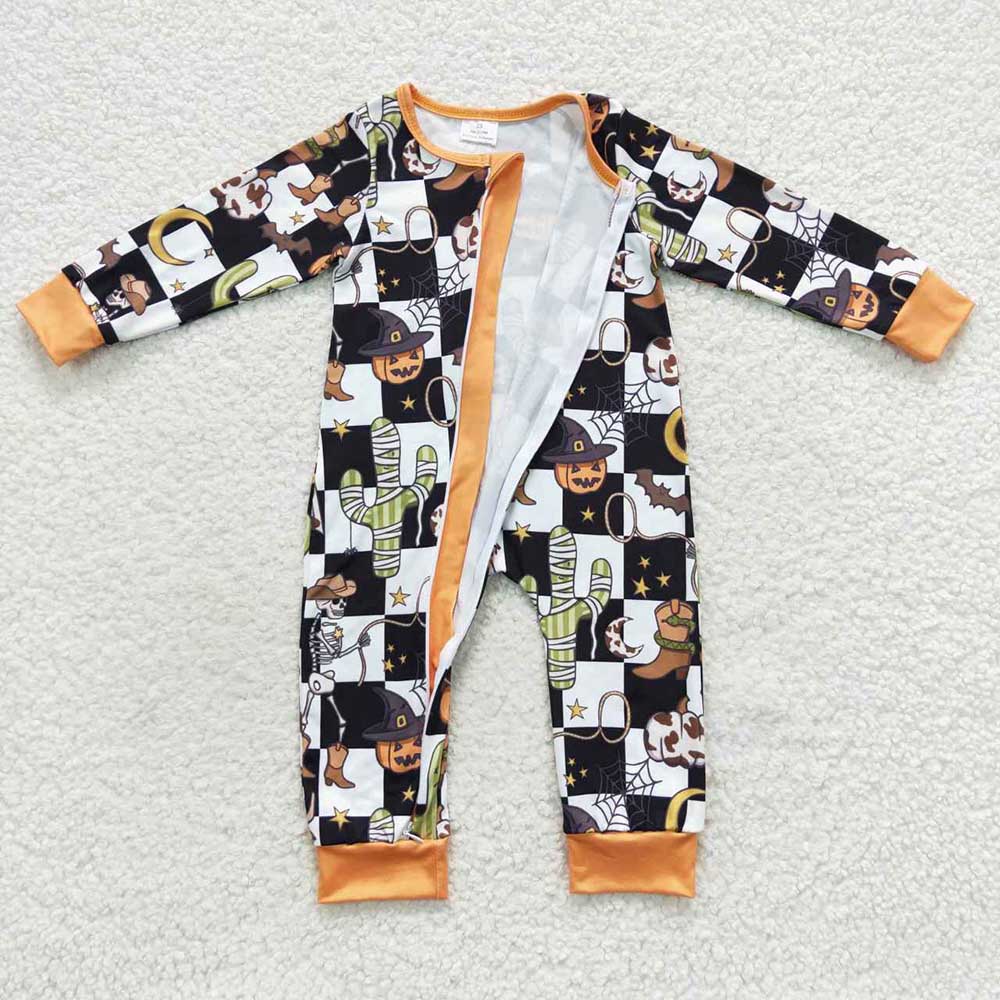 Baby Kids Halloween Western Cactus Rompers