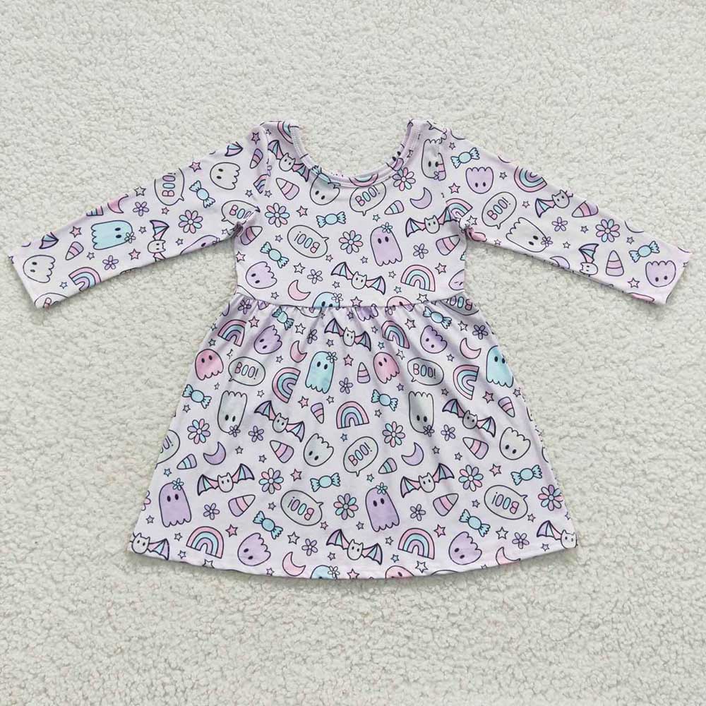 Baby Girls Purple Ghost Knee Length Dresses