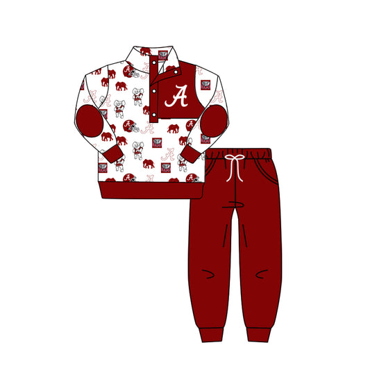 Baby Boys Red A Team Top Pants Clothes Sets preorder(moq 5)