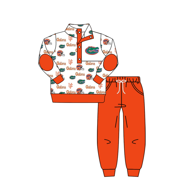 Baby Boys Orange Team Top Pants Clothes Sets preorder(moq 5)