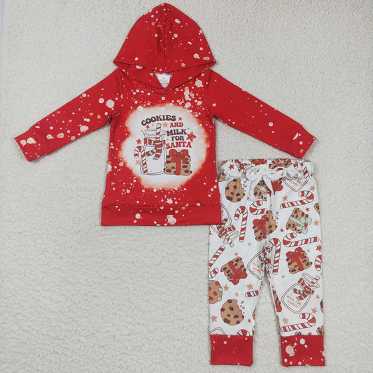 Baby Girls Christmas Cookies Hoodie Top Pants Clothes Sets