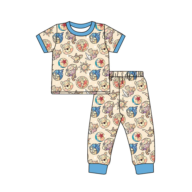 Baby Boys Cartoon Bears Top Pants Pajamas Kids Clothing Sets preorder(MOQ 5)