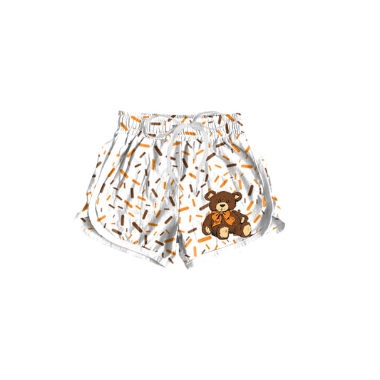 Preorder(moq 5) Baby Girls Brown Bear Sprinkles Sports Shorts