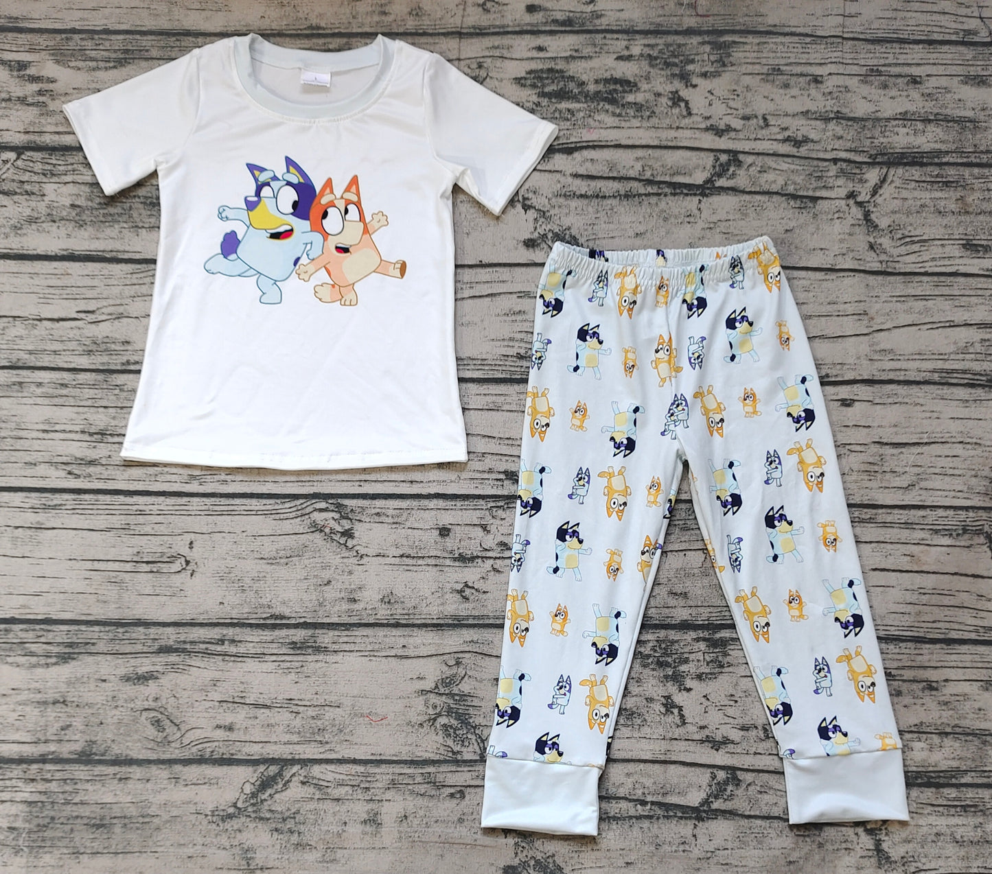 Baby Boys Dog Short Sleeve Shirt Pants Pajamas Outfits Clothing Sets