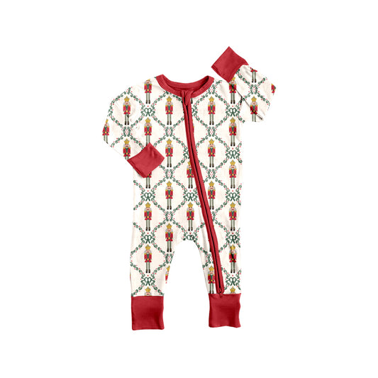 Baby Boys Zip Nutcracker Long Sleeve Rompers Preorder(moq 5)