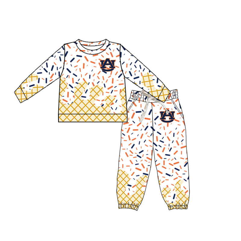 preorder(moq 5) Baby Boys AU Team long Sleeve Tee Shirt pants Clothes Sets