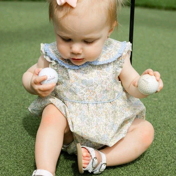 Preorder moq 5 Baby Infant Sleeveless Floral Ruffle Rompers